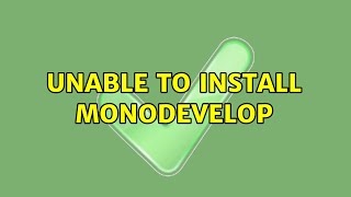 Ubuntu: Unable to install monodevelop