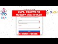 CARA RESET PASSWORD MySAPK atau MyASN