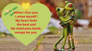 Kiss Day Quotes Happy Kiss Day Shayari ! Kiss 💋 Day WhatsApp Status Download!Kiss Day Status 2021 !!