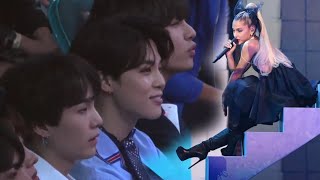 BTS reaction to Ariana Grande "No Tears Left To Cry" | Billboard Music Awards 2018 | CherryK