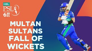 Multan Sultans Fall Of Wickets | Quetta Gladiators vs Multan Sultans | Match 14 | HBL PSL 6 | MG2T