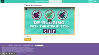 Code.org Course C Lesson 5 Debugging in Maze