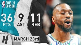 Kemba Walker Full Highlights Hornets vs Celtics 2019.03.23 - 36 Pts, 9 Ast, 11 Reb, TOO CLUTCH!