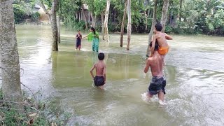 বন্যায় গ্রাম হয়ে গেছে সমুদ্র  || Flood situation