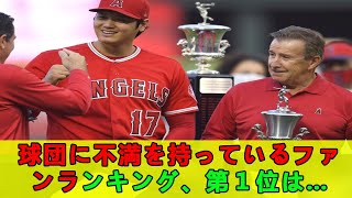 MLB】球団に不満を持っているファンランキング、第１位は…