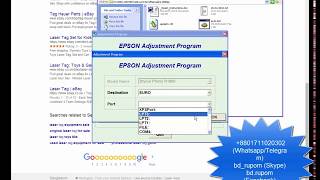Epson R1900 Adjustment Program, Epson R1900 Reset.