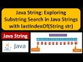 Java String: Exploring Substring Search in Java Strings with lastIndexOf(String str) | Java Tutorial