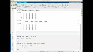 The Euler method (MATLAB)