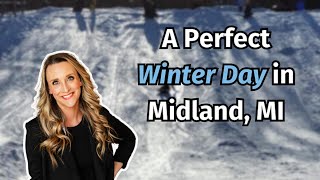 A Perfect Winter Day in Midland, Michigan❄️ #midlandmi #winter