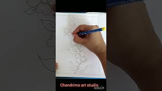 very beautiful flowers drowning by pencil sketch #beautiful #viral