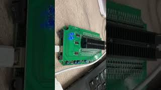 XGecu T56 Programmer - Applying hot air to Quartz