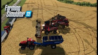 Huge day of harvesting field 16! | FS22 Present day series