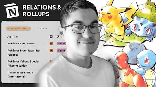 Notion Relations and Rollups Explained! (Using Pokémon)
