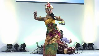 インドネシア民族楽器 「クンダン」の演奏とバリ舞踊＜歓迎の舞＞：Kendang \u0026 Bali welcome dance performance：Tourism Expo Japan 2022