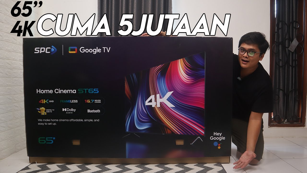 Google TV SPC Ini Terlalu Bagus Di Harganya! Unboxing & Review Smart TV ...