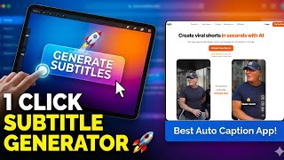 1 Click Subtitle Generator π | Best Auto Caption App!