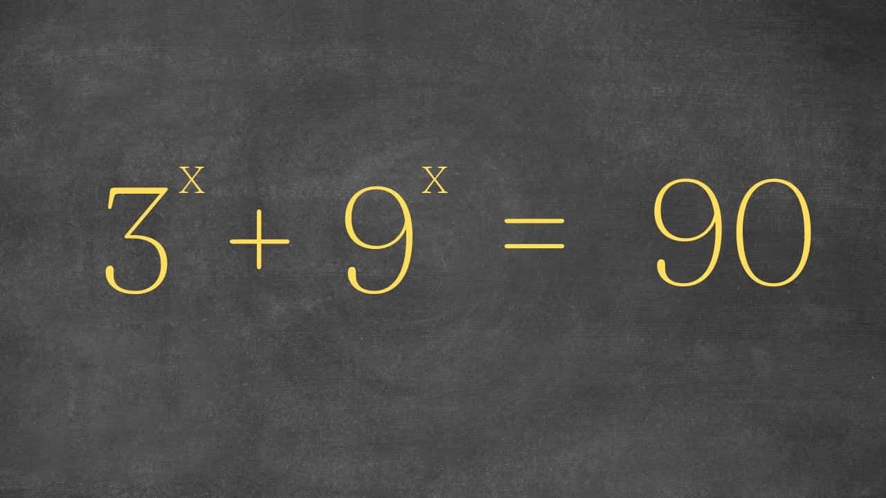 A Nice Exponential Equation Youtube