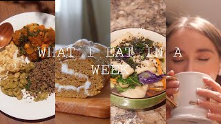 what i eat in a week vegan (trying to be healthy + realistic)