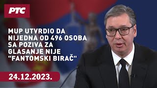 Vučić: MUP utvrdio da nijedna od 496 osoba sa poziva za glasanje nije \