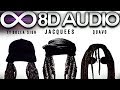 jacquees - b.e.d. (remix) ft. ty dolla $ign & quavo 🔊8d audio🔊