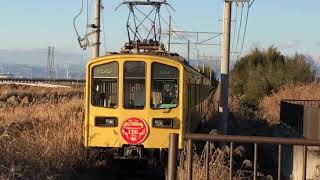 近江鉄道本線  米原行き  フジテック前駅発車  2019.1.13