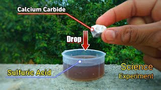 Sulfuric Acid Vs Calcium Carbide | Science Experiment | #shorts
