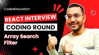React Interview Questions & Answers: How to Implement Optimized Search Filter | Interview Coding