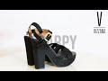 zapatos mujer vizzano sandalia gamuza con plataforma scarpy