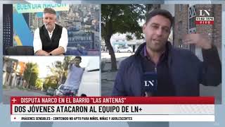 Patearon y rompieron la cámara al móvil de LN+