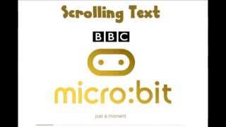 Scrolling text on the micro:bit