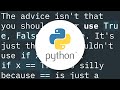 Use of True, False, and None as return values in Python functions