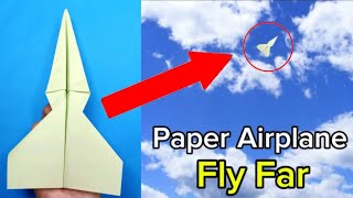 How to make a Easy Paper Plane that flies very fast | Easy Paper Plane Craft