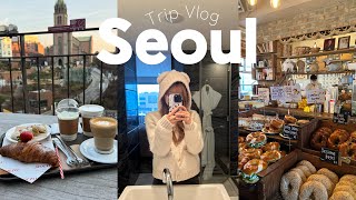 【 韓国Vlog🇰🇷 】3泊4日でソウル満喫✈️ インスタ映えカフェ巡り 🥐 ┆ お買い物 🛍 ┆ ロッテホテルソウル🏨