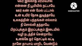 ❤️வேர் இல்லாத மரம்போல் என்னை 👉🤱 பூமியில் 🌱❤️