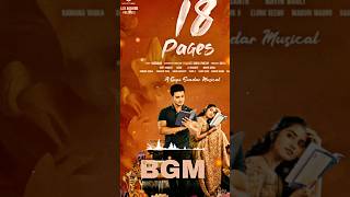 18 Pages BGM | 18Pages Ringtone | Nikhil, Anupama | Sukumar | Gopi Sundar | #18Pages #shorts #BGM 🎧💞