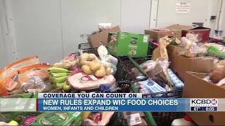 New WIC rules to expand food options for lower income families