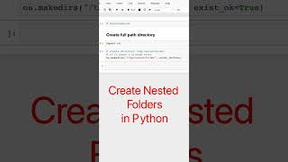 python create nested folders