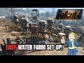 How To Build A Purified Water Farm And Make CAP$ - Fallout 4 Guide