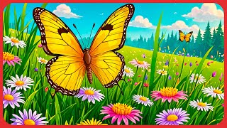 YELLOW BUTTERFLY | Song for Kids | Super Simple Songs | Bubblegum Beats