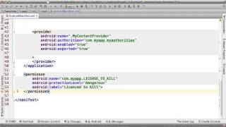 Making your ContentProvider Accessible - Developing Android Apps