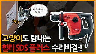 함마드릴 비트가 끼어서 빠지지 않을 땐..?🤷‍♂️ I 힐티 SDS 플러스 수리🔧 How To Change an SDS Chuck