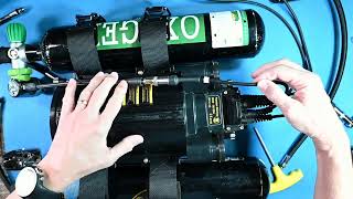 Installing a Poseidon Rebreather cylinder inversion kit