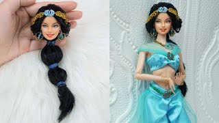 Barbie Hacks To Look Like Famous Celebrities ~ Jasmine Princess, Little Mermaid ~ DIY BARBIE IDEAS