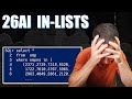 IN-LIST changes in 26ai  - My Girlfriend Dumped Me