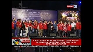 SONA: Ilang PDP-Laban members, idineklara umanong persona non grata si Speaker Alvarez