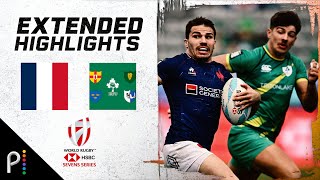 France v. Ireland | 2024 HSBC WORLD RUGBY SEVENS HIGHLIGHTS | 3/3/24 | NBC Sports