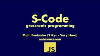 Code Wars - Math Evaluator (2 Kyu - Very Hard)
