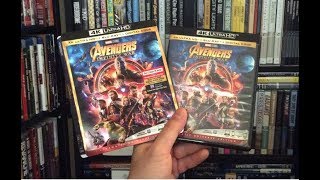 Avengers: Infinity War 4K BLU RAY REVIEW + Unboxing