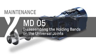 Maintenance: MD - 05 - Disassembling the Holding Bands on the Universal Joints