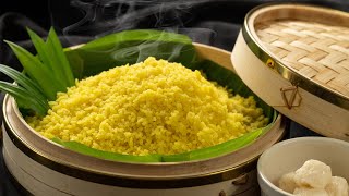 Cách nấu XÔI VÒ dẻo tơi từng hạt hoàn toàn không khó | Glutinous rice cooked split peas